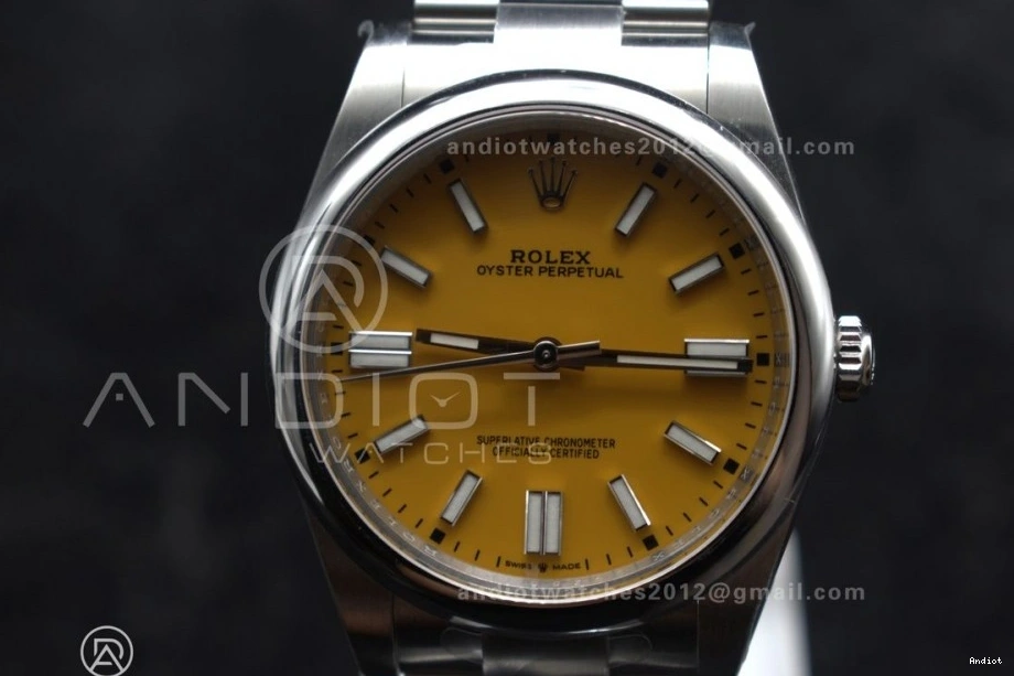 904L Best 41mm Clean Yellow VR3230 Perpetual Edition Oyster Steel 124300 Dial 1:1 1112